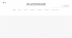 Desktop Screenshot of hotel-am-kofel.com